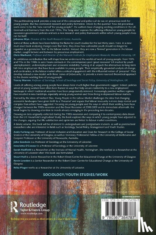 Furlong, Andy (University of Glasgow, Goodwin, John (University of Leicester, O'Connor, Henrietta (University of Leicester, Hadfield, Sarah (University of Leicester - Young People in the Labour Market
