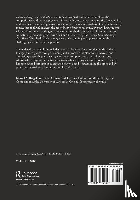 Roig-Francoli, Miguel A. - Understanding Post-Tonal Music