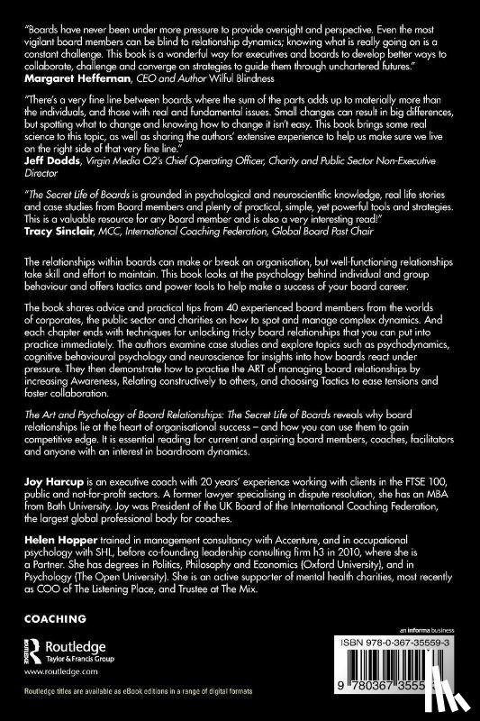 Harcup, Joy, Hopper, Helen - The Art and Psychology of Board Relationships