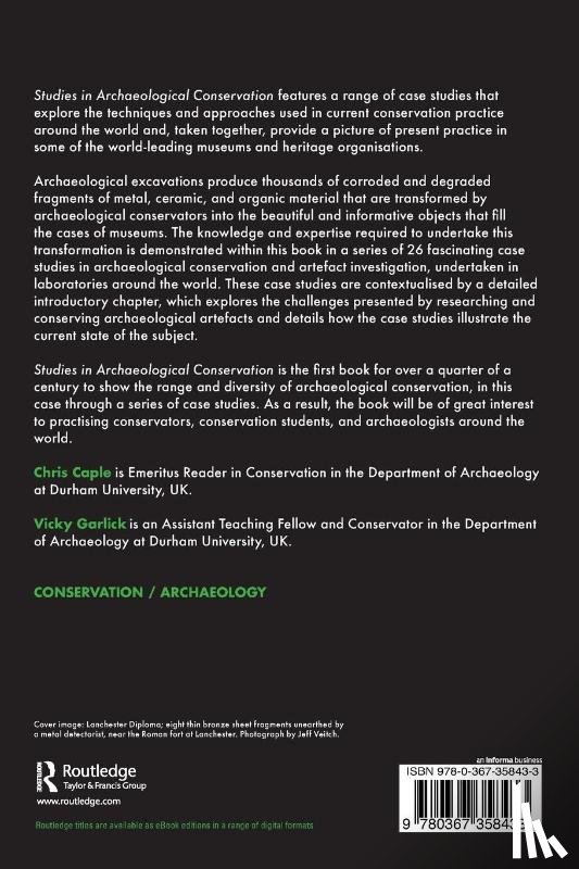  - Studies in Archaeological Conservation