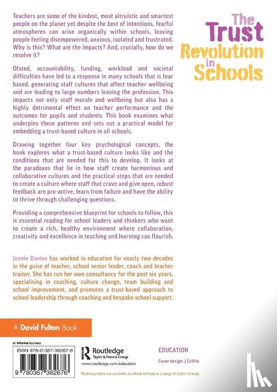 Davies, Jeanie - The Trust Revolution in Schools