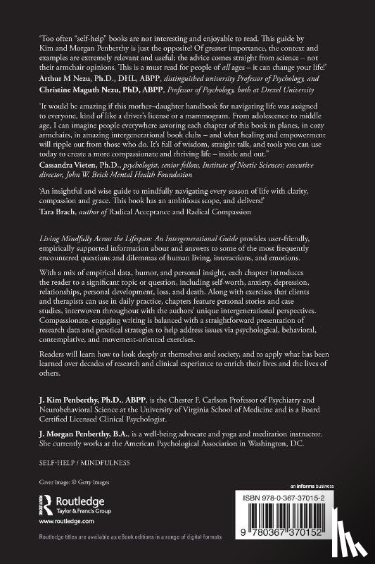 Penberthy, J. Kim (University of Virginia School of Medicine and Health System), Penberthy, J. Morgan - Living Mindfully Across the Lifespan