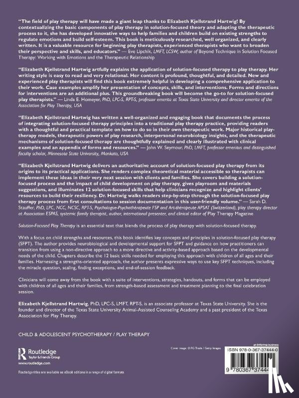 Hartwig, Elizabeth Kjellstrand (Texas State University - Solution-Focused Play Therapy