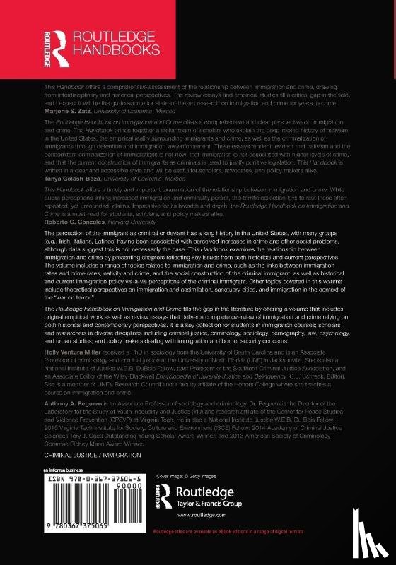  - Routledge Handbook on Immigration and Crime