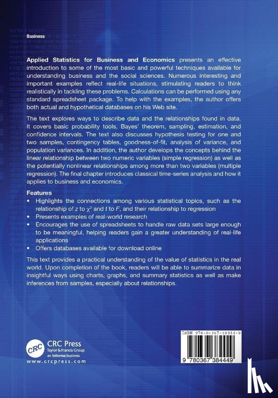 Leekley, Robert M. - Applied Statistics for Business and Economics