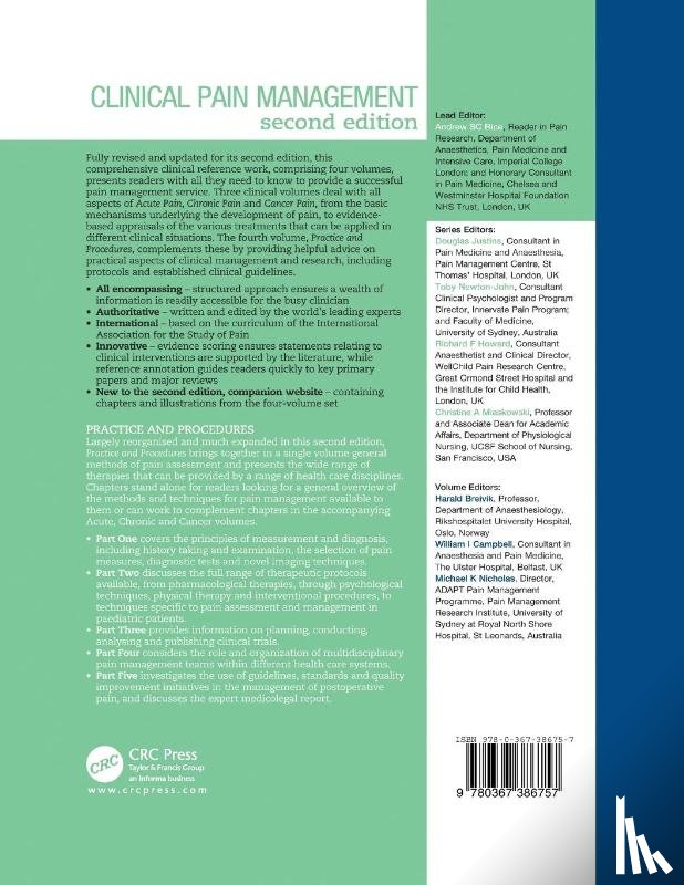 Breivik, Harald, Nicholas, Michael, Campbell, William, Newton-John, Toby - Clinical Pain Management : Practice and Procedures