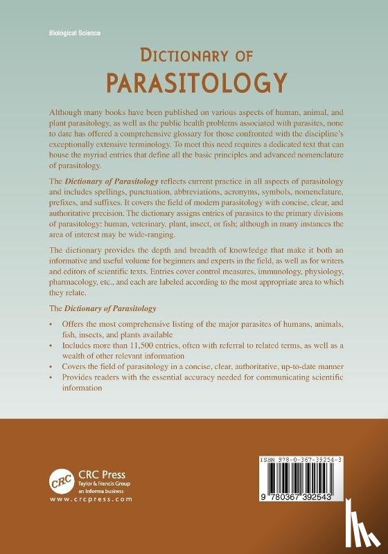 Gosling, Peter J. - Dictionary of Parasitology
