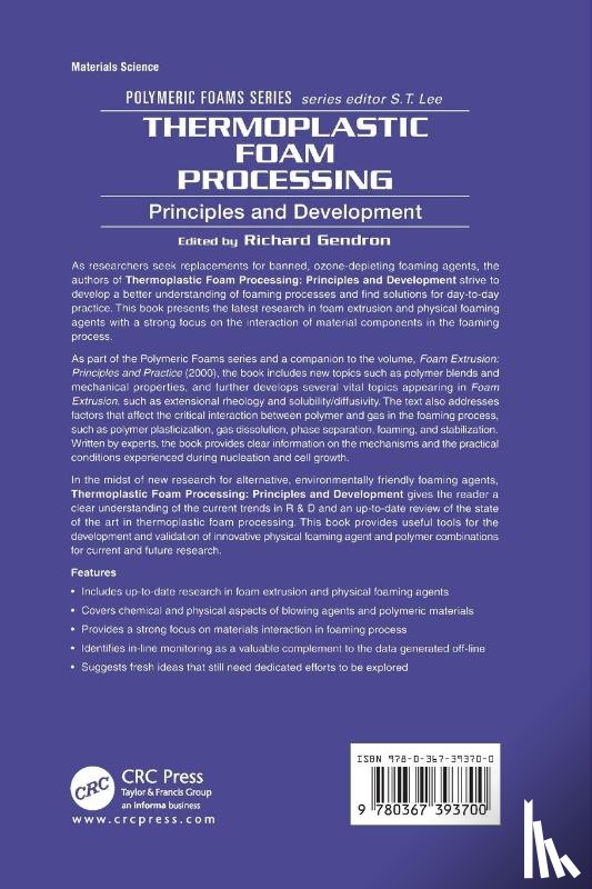  - Thermoplastic Foam Processing