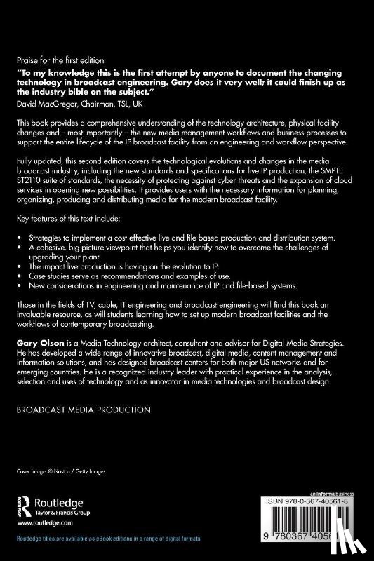 Olson, Gary (GHO Group LLC - Planning and Designing the IP Broadcast Facility