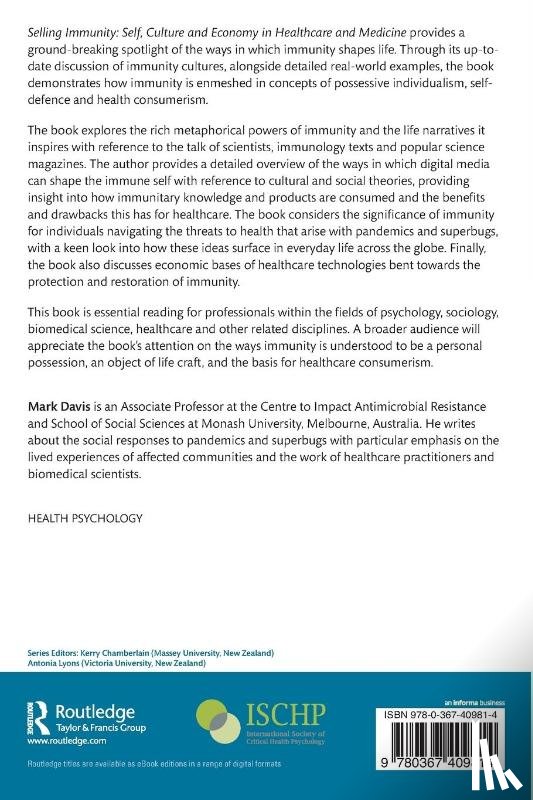 Davis, Mark - Selling Immunity Self, Culture and Economy in Healthcare and Medicine