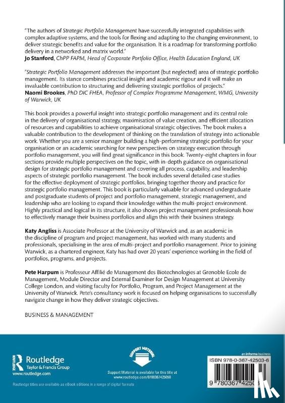  - Strategic Portfolio Management