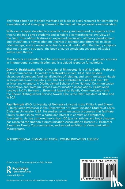  - Engaging Theories in Interpersonal Communication