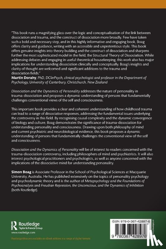 Boag, Simon - Dissociation and the Dynamics of Personality