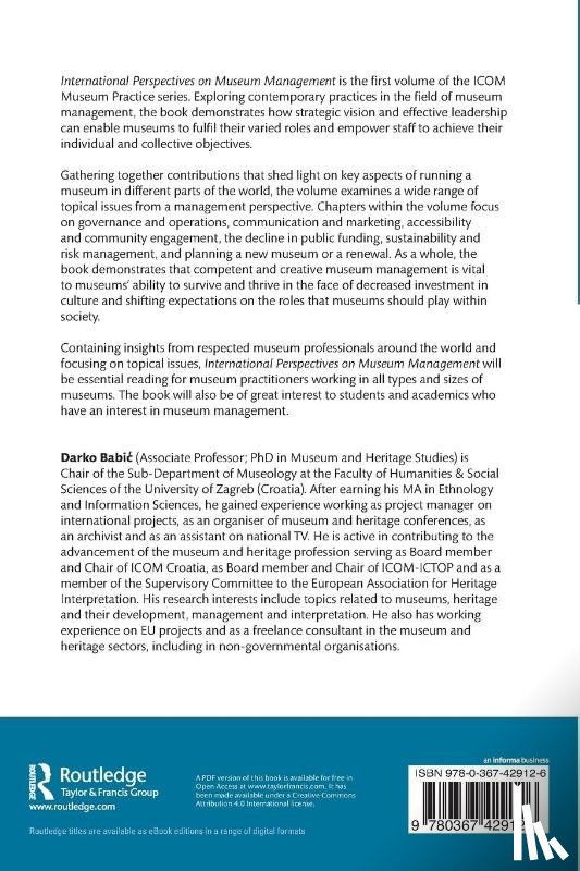  - International Perspectives on Museum Management