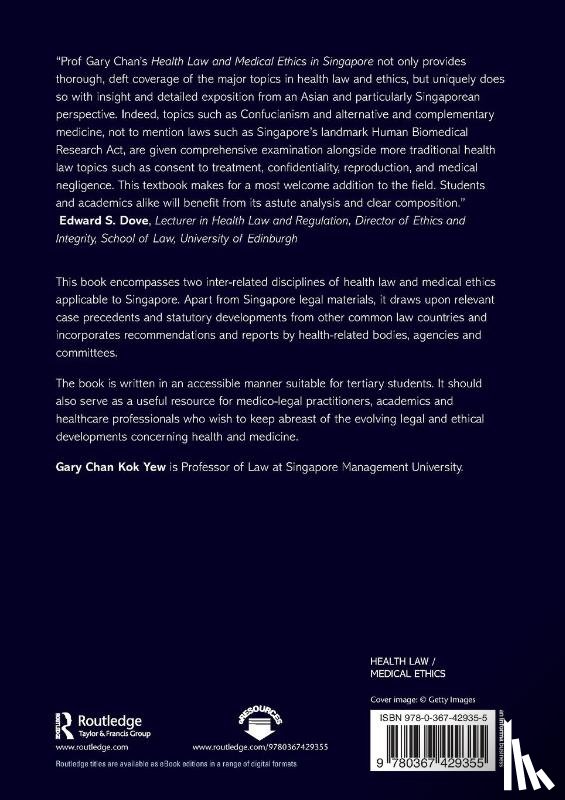 Chan Kok Yew, Gary - Health Law and Medical Ethics in Singapore
