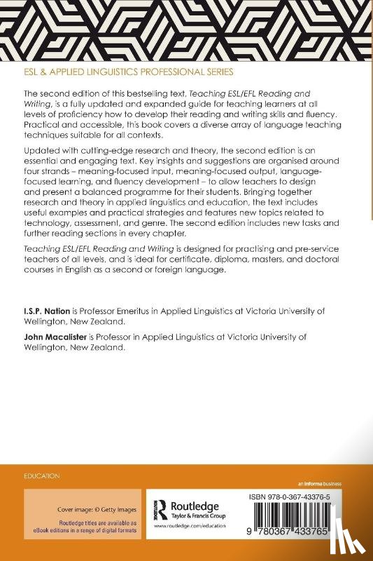 Nation, I.S.P. (Victoria University of Wellington, Macalister, John - Teaching ESL/EFL Reading and Writing