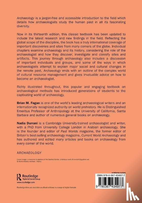 Fagan, Brian M. (University of California, Durrani, Nadia - Archaeology