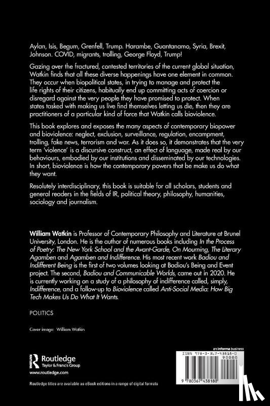 Watkin, William (Brunel University London - Bioviolence