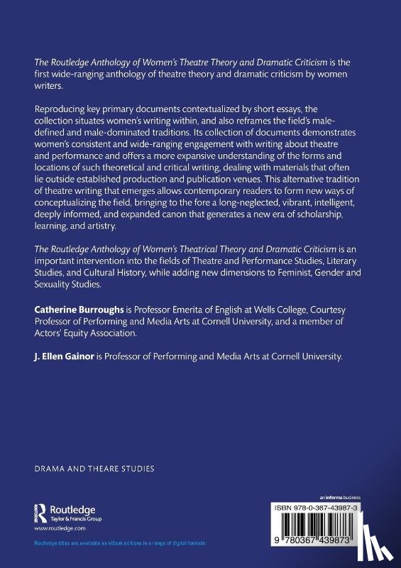  - The Routledge Anthology of Women's Theatre Theory and Dramatic Criticism