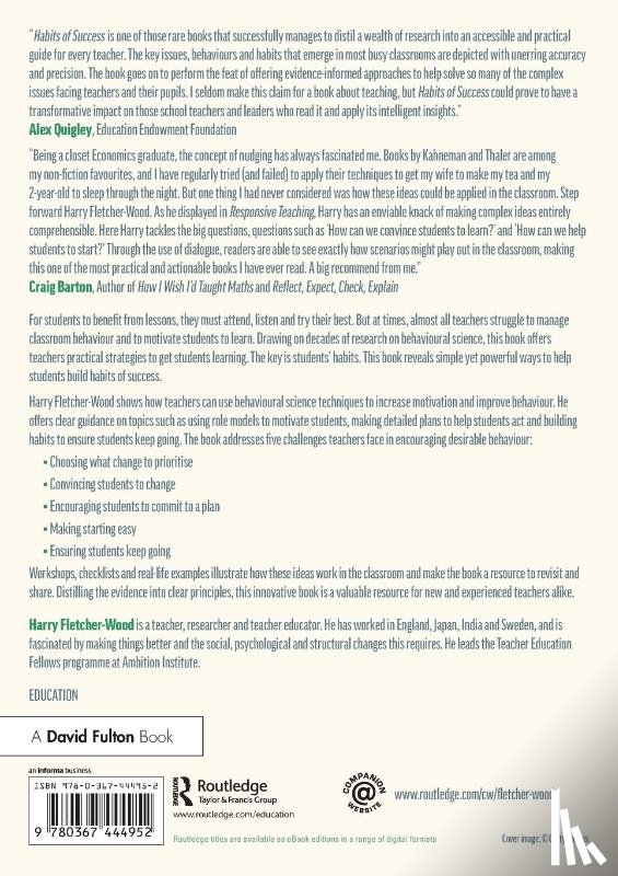 Fletcher-Wood, Harry (Institute for Teaching - Habits of Success: Getting Every Student Learning