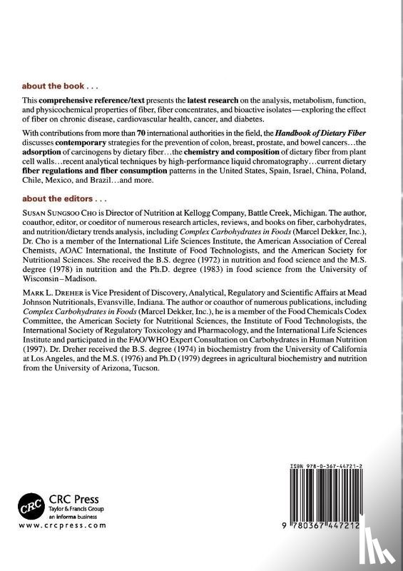  - Handbook of Dietary Fiber