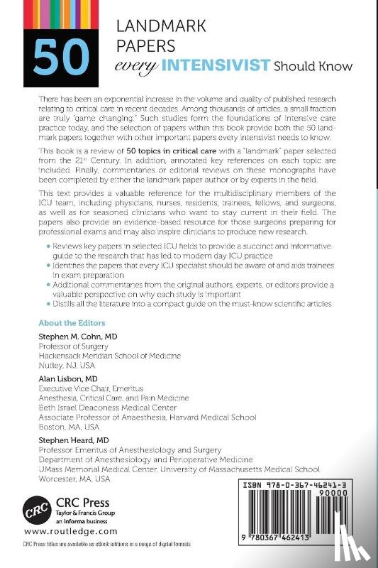  - 50 Landmark Papers every Intensivist Should Know