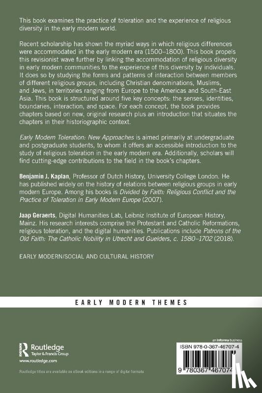  - Early Modern Toleration