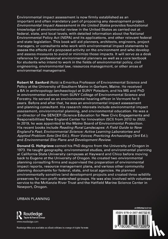 Sanford, Robert M., Holtgrieve, Donald G. - Environmental Impact Assessment in the United States