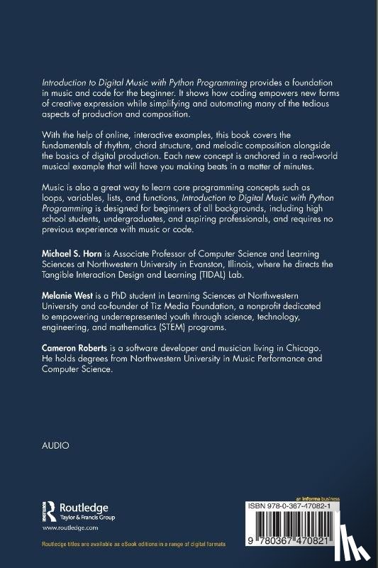Horn, Michael S., West, Melanie, Roberts, Cameron - Introduction to Digital Music with Python Programming