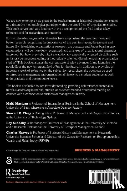  - Historical Organization Studies