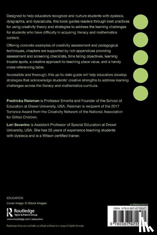 Reisman, Fredricka, Severino, Lori - Using Creativity to Address Dyslexia, Dysgraphia, and Dyscalculia