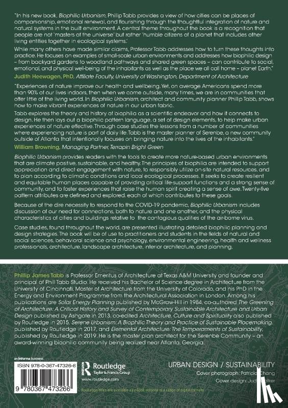 Tabb, Phillip James (Texas A&M University - Biophilic Urbanism