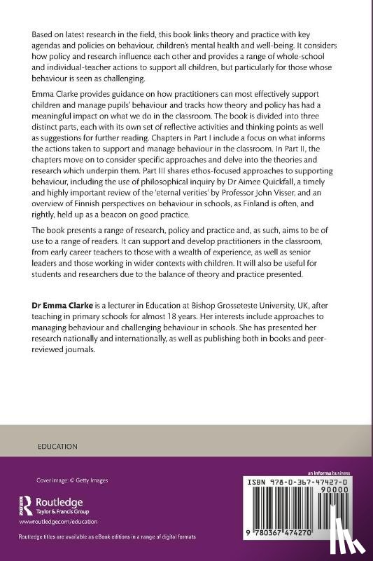 Clarke, Emma - Contemporary Approaches to Behaviour and Mental Health in the Classroom