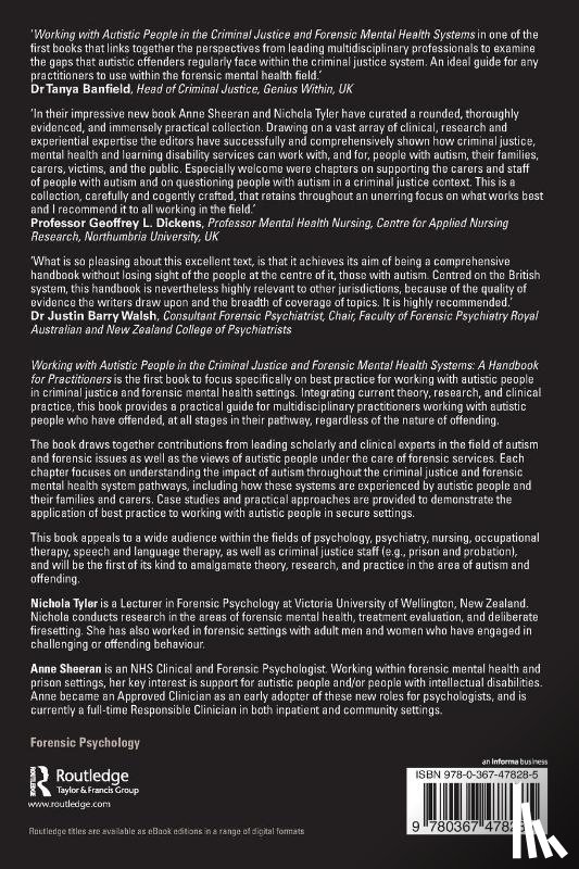  - Working with Autistic People in the Criminal Justice and Forensic Mental Health Systems