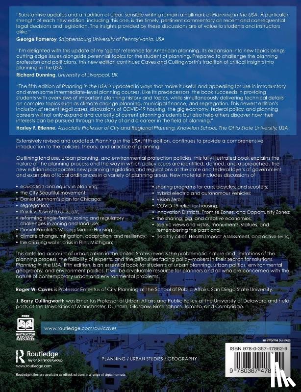 Caves, Roger W. (San Diego State University, Cullingworth, J. Barry - Planning in the USA
