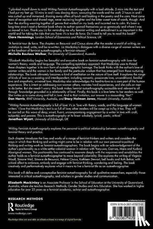 Mackinlay, Elizabeth - Writing Feminist Autoethnography
