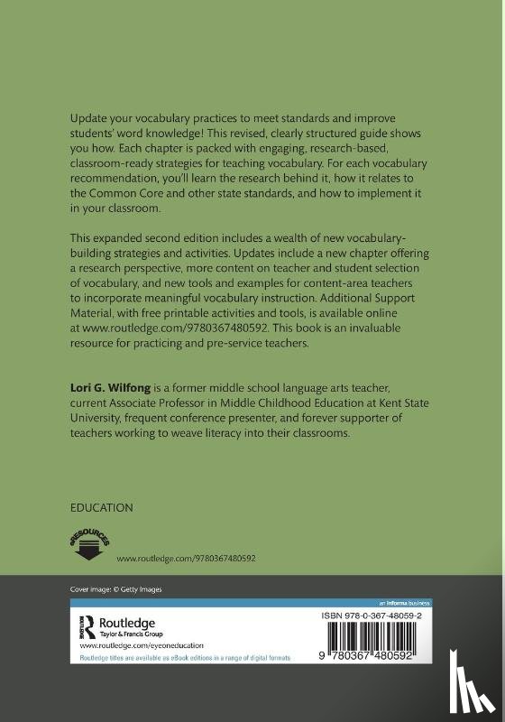 Wilfong, Lori G. (Kent State University - Vocabulary Strategies That Work