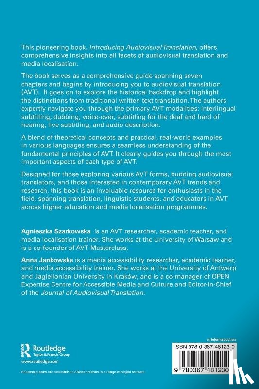 Szarkowska, Agnieszka, Jankowska, Anna - Introducing Audiovisual Translation