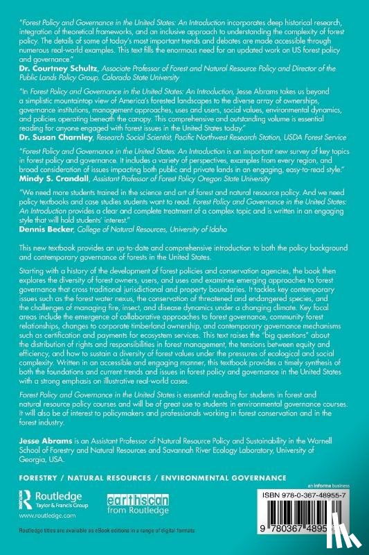 Abrams, Jesse - Forest Policy and Governance in the United States