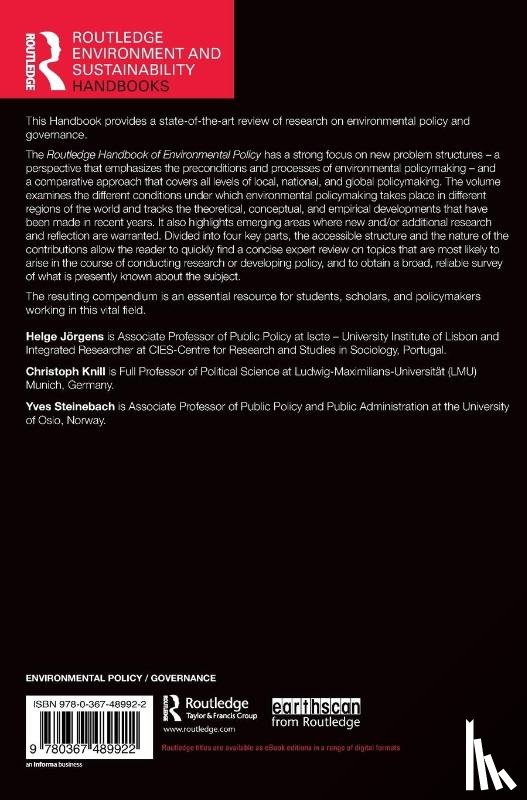  - Routledge Handbook of Environmental Policy