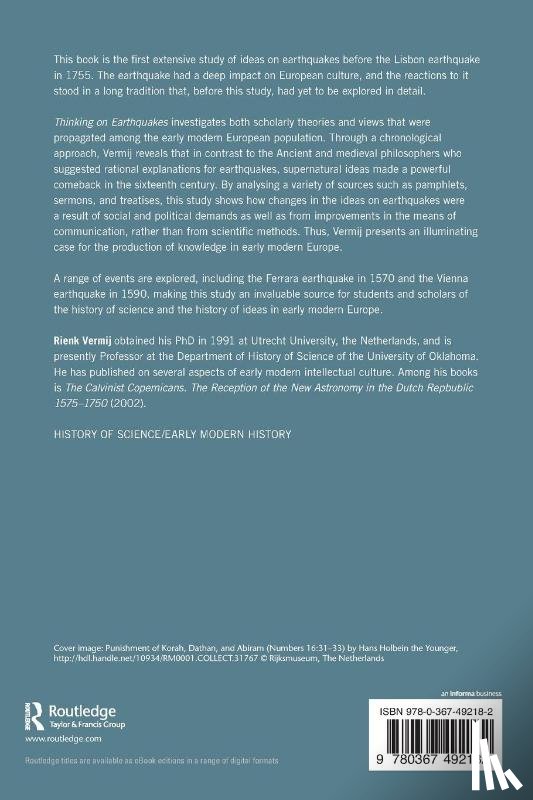 Vermij, Rienk - Thinking on Earthquakes in Early Modern Europe