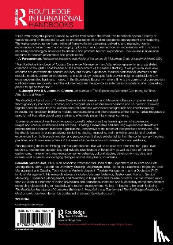  - The Routledge Handbook of Tourism Experience Management and Marketing