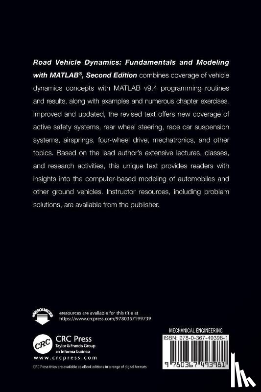 Rill, Georg (University of Applied Sciences, Arrieta Castro, Abel - Road Vehicle Dynamics