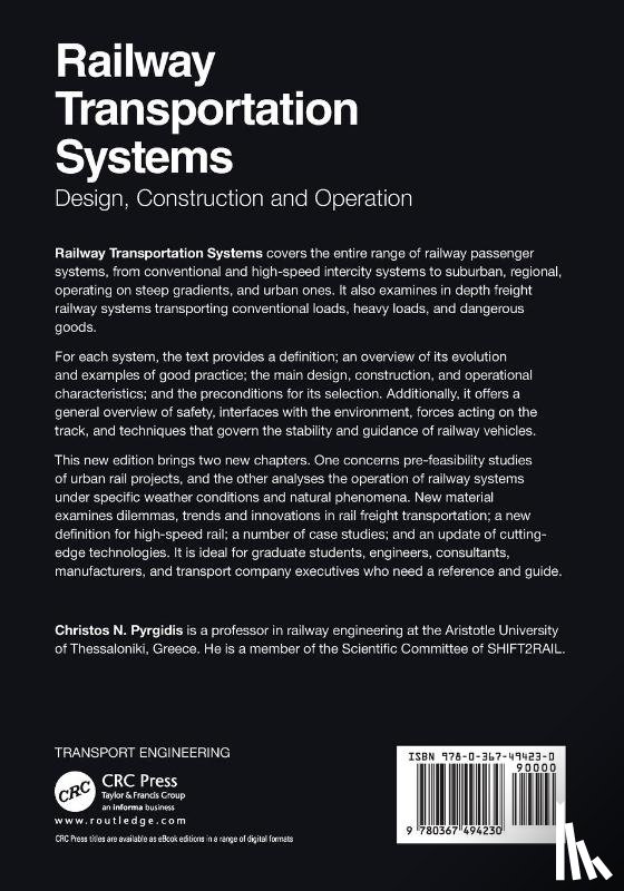 Pyrgidis, Christos N. (Aristotle University of Thessaloniki - Railway Transportation Systems