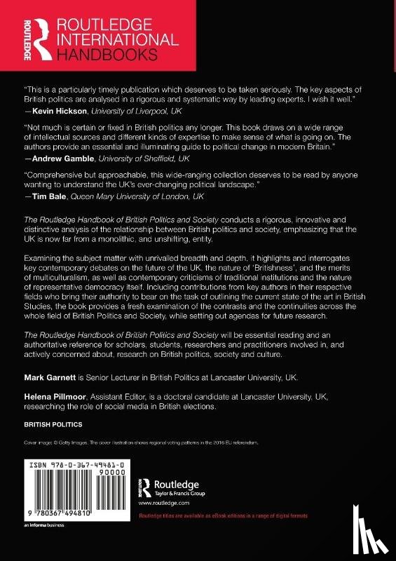  - The Routledge Handbook of British Politics and Society