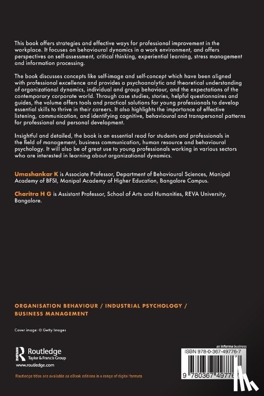 K, Umashankar (Manipal Academy of BFSI, H G, Charitra (REVA University - Behavioural Dynamics at the Workplace
