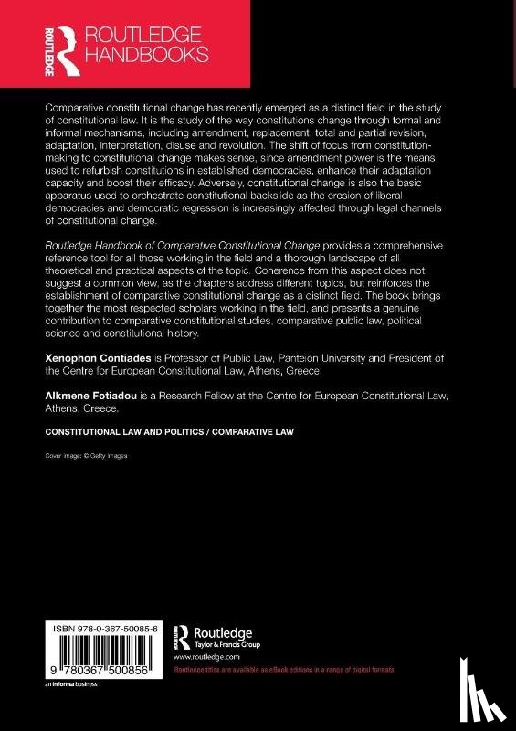  - Routledge Handbook of Comparative Constitutional Change
