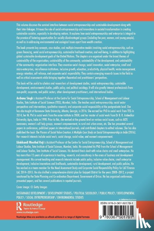  - Social Entrepreneurship and Sustainable Development