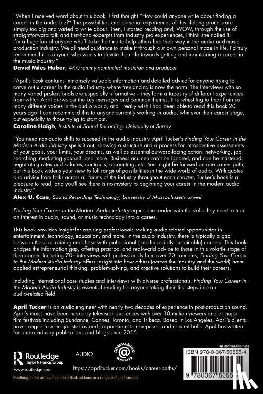 Tucker, April - Finding Your Career in the Modern Audio Industry