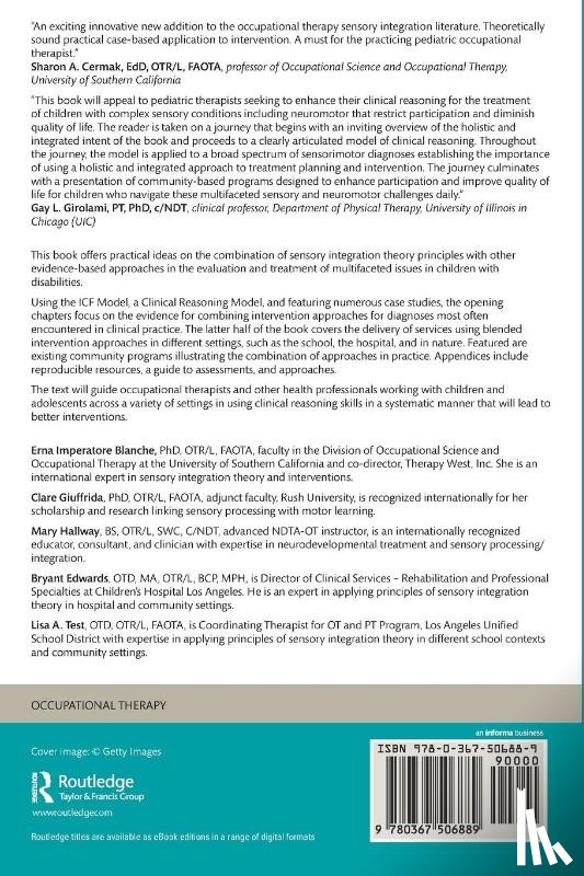  - An Evidence-Based Guide to Combining Interventions with Sensory Integration in Pediatric Practice
